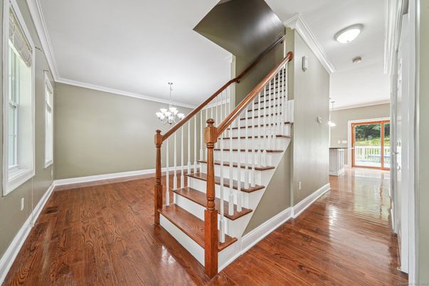 Chandelier, Interior, Wood Texture Flooring