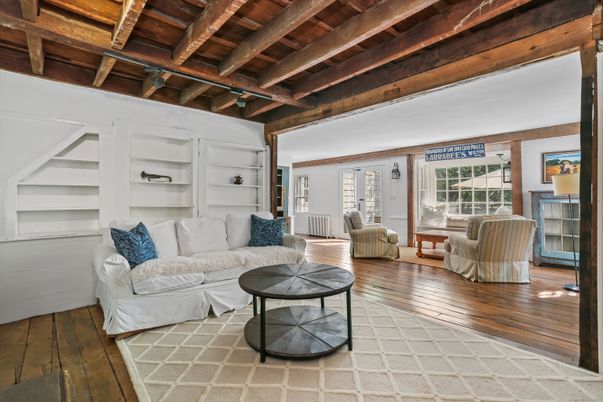 Interior, Living room, Wooden Beams, Wood Texture Flooring