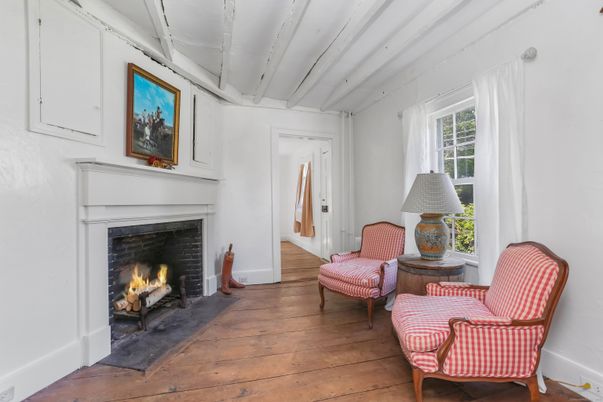 Fireplace, Interior, Wood Texture Flooring