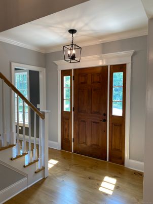 Interior, Pendant Lights, Wood Texture Flooring