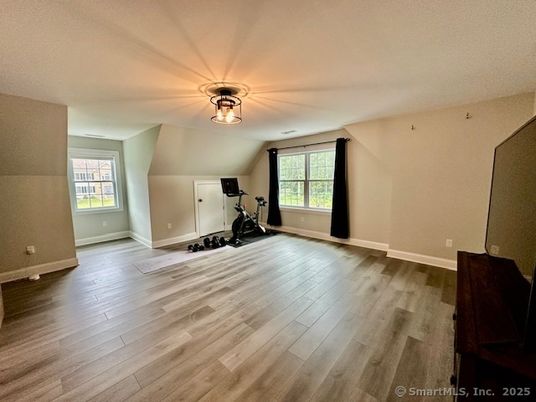 Fitness Equipment, Interior, Wood Texture Flooring