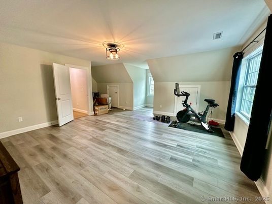 Fitness Equipment, Interior, Wood Texture Flooring