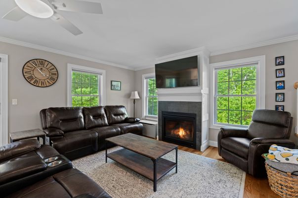 Fireplace, Interior, Living room, Wood Texture Flooring