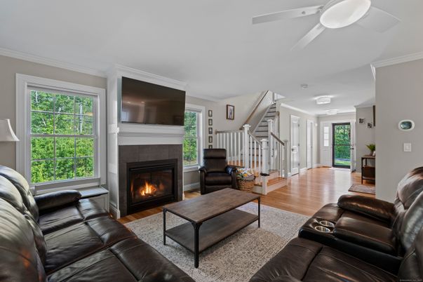 Fireplace, Interior, Living room, Wood Texture Flooring