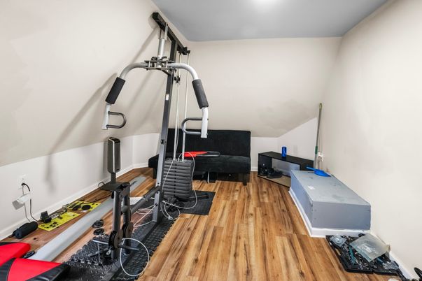 Fitness Equipment, Interior, Wood Texture Flooring