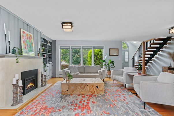 Fireplace, Interior, Living room, Wood Texture Flooring