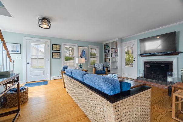 Fireplace, Interior, Living room, Wood Texture Flooring