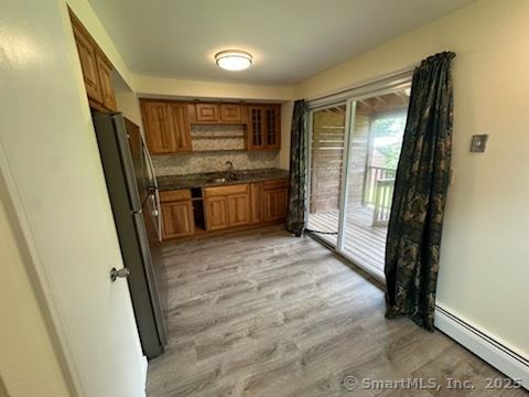 Interior, Kitchen, Wood Texture Flooring