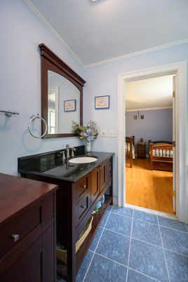 Bathroom, Dual Sink Vanities, Interior, Wood Texture Flooring