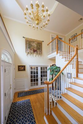 Chandelier, Interior, Wood Texture Flooring