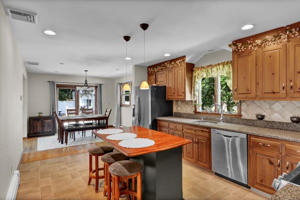 Dining room, Interior, Kitchen, Pendant Lights, Recessed Lighting