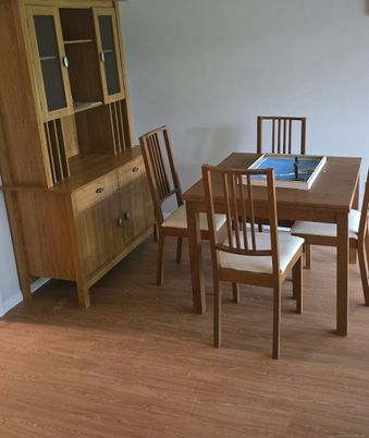 Dining room, Interior, Wood Texture Flooring