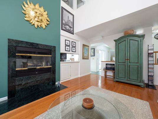 Fireplace, Interior, Wood Texture Flooring