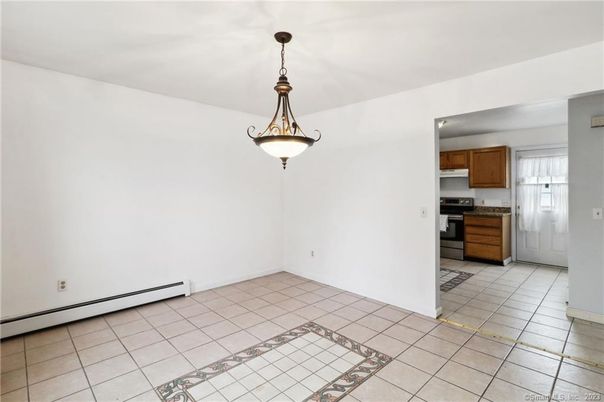 Empty room, Interior, Kitchen, Pendant Lights