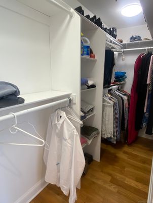 Interior, Walk-in Closets, Wood Texture Flooring
