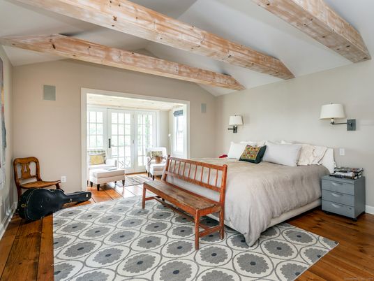 Bedroom, Interior, Wooden Beams, Wood Texture Flooring