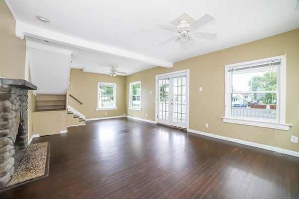 Empty room, Fireplace, Interior, Wood Texture Flooring