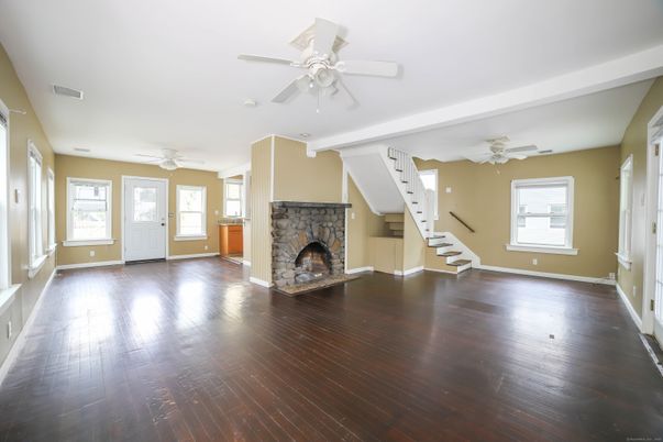 Fireplace, Interior, Wood Texture Flooring