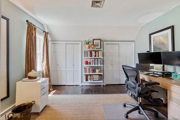 Home Office, Interior, Wood Texture Flooring