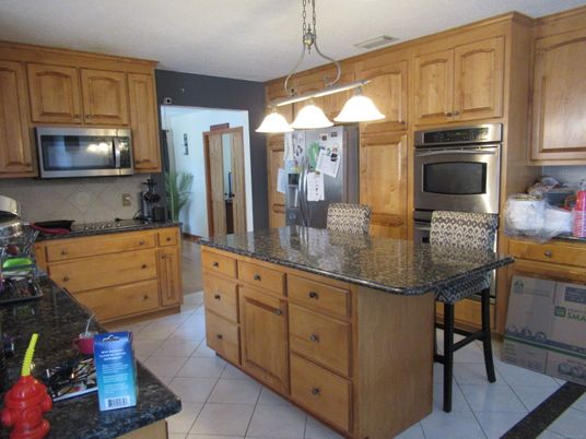 Interior, Kitchen, Pendant Lights, Stainless Steel Appliances
