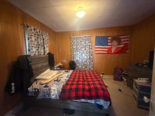 Bedroom, Interior, Wooden Walls