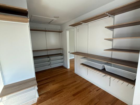 Interior, Walk-in Closets, Wood Texture Flooring