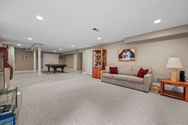 Billiard Table, Game Room, Interior, Living room, Recessed Lighting