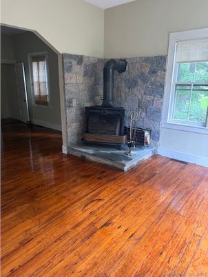 Fireplace, Interior, Stone Walls, Wood Texture Flooring