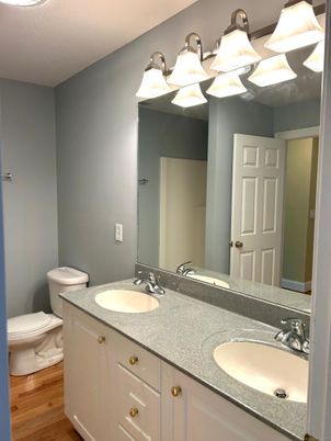 Bathroom, Dual Sink Vanities, Interior, Wood Texture Flooring