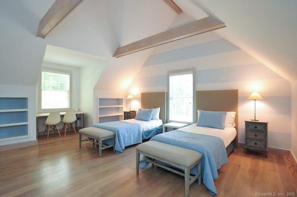 Bedroom, Interior, Wooden Beams, Wood Texture Flooring