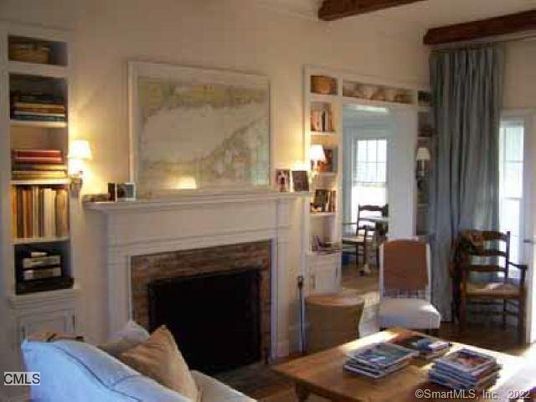 Fireplace, Interior, Living room, Wooden Beams, Wood Texture Flooring