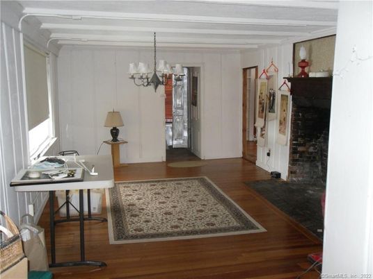 Chandelier, Home Office, Interior, Wood Texture Flooring