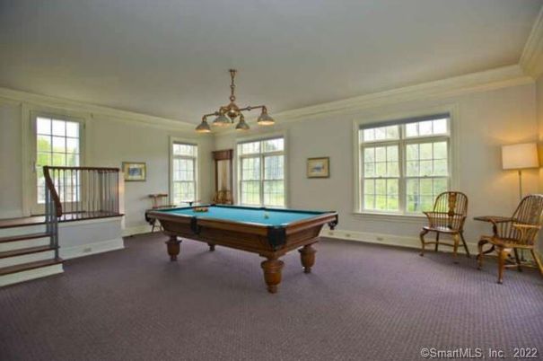 Billiard Table, Chandelier, Game Room, Interior