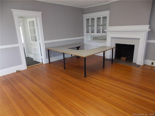 Fireplace, Home Office, Interior, Wood Texture Flooring