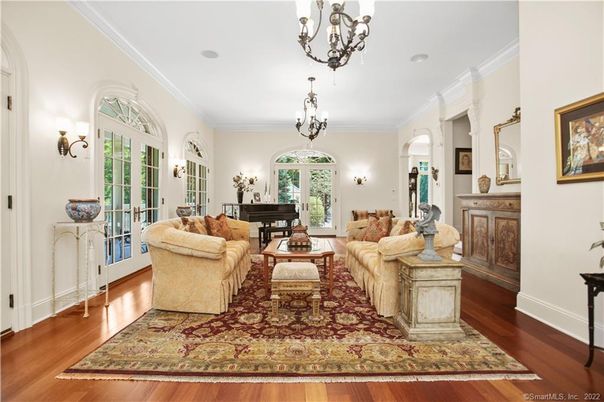 Chandelier, Interior, Living room, Piano, Wood Texture Flooring