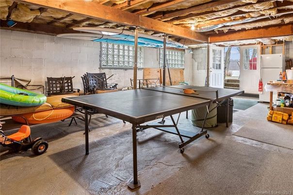 Game Room, Interior, Stone Walls, Wooden Beams