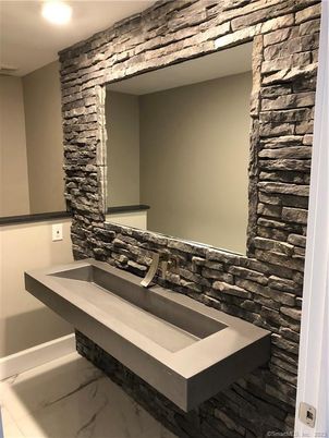 Bathroom, Interior, Marble, Recessed Lighting