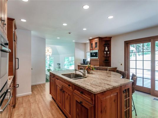 Chandelier, Interior, Kitchen, Recessed Lighting, Wood Texture Flooring