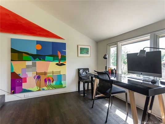 Home Office, Interior, Wood Texture Flooring