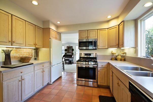 Interior, Kitchen, Recessed Lighting, Stainless Steel Appliances