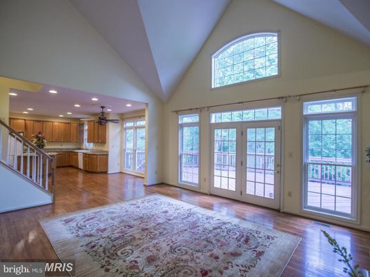 Empty room, Interior, Kitchen, Recessed Lighting, Wood Texture Flooring