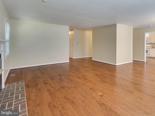 Empty room, Fireplace, Interior, Wood Texture Flooring