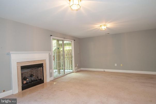 Empty room, Fireplace, Interior