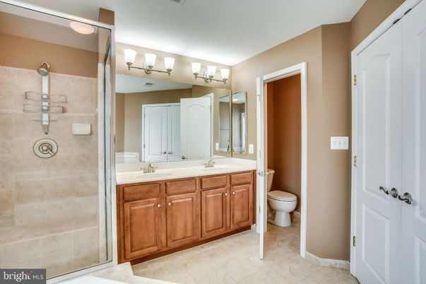 Bathroom, Dual Sink Vanities, Glass Shower, Interior