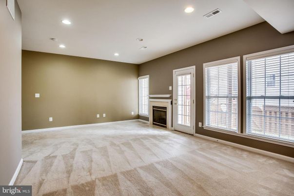Empty room, Fireplace, Interior, Recessed Lighting