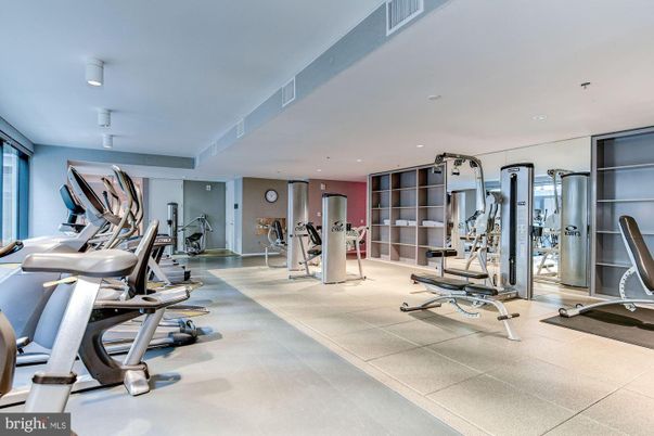 Fitness Equipment, Gym, Interior, Recessed Lighting