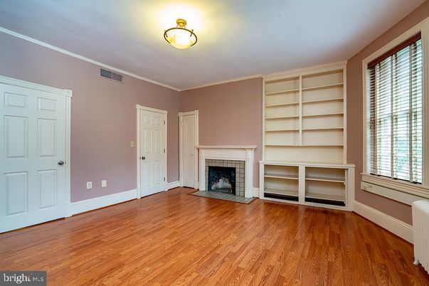 Empty room, Fireplace, Interior, Wood Texture Flooring