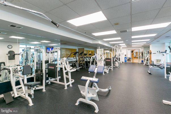 Fitness Equipment, Gym, Interior, Recessed Lighting