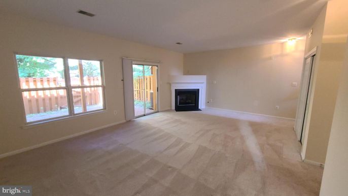 Empty room, Fireplace, Interior