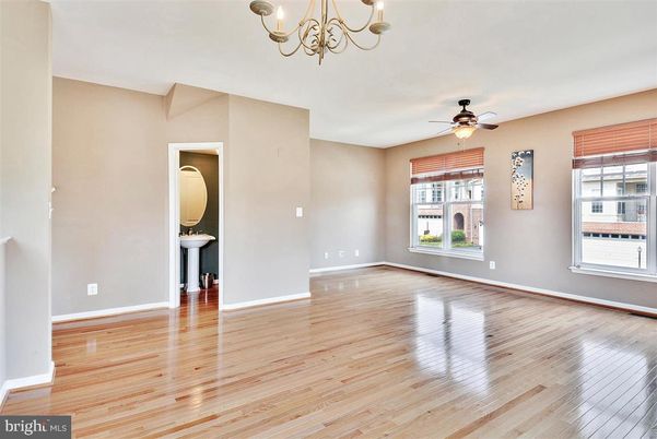 Chandelier, Empty room, Interior, Wood Texture Flooring